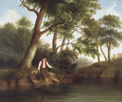 Man Fishing by Robert Scott Duncanson
